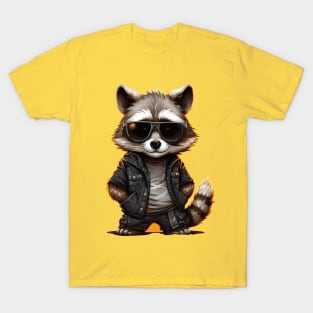cool raccoon rapper T-Shirt